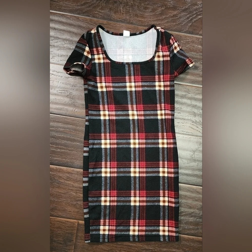 Plaid Girls Pencil Dress
